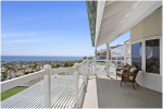 Luxury rehab center terrace with a stunning ocean view