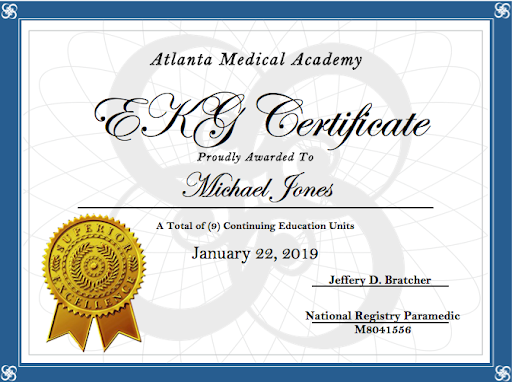 ekg technician certificate