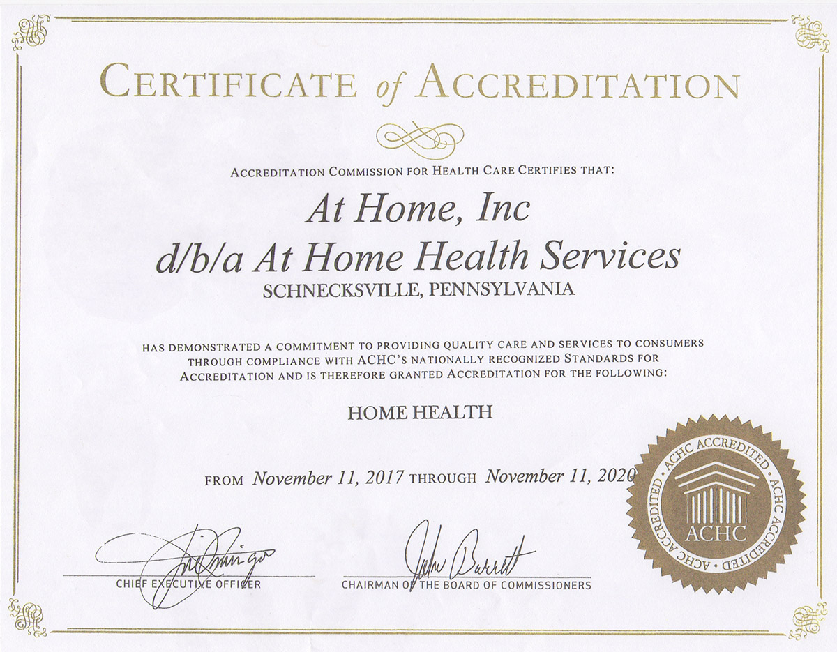 hha certificate